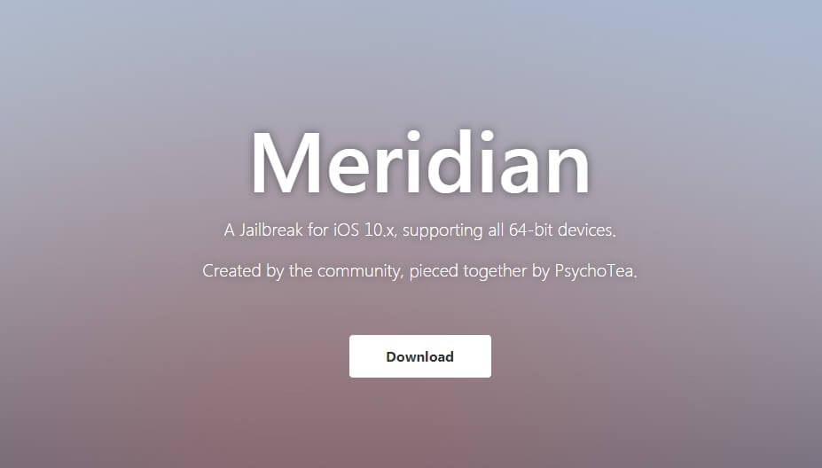 Meridian 越狱工具，支持全系iOS10.2.1~10.3.3 64位设备