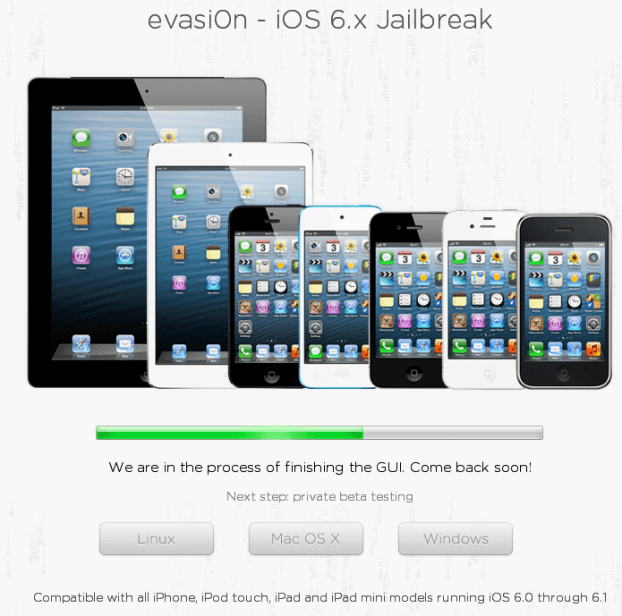 evasi0n iOS6.0~6.1.2完美越狱支持全系设备 工具下载 以及教程