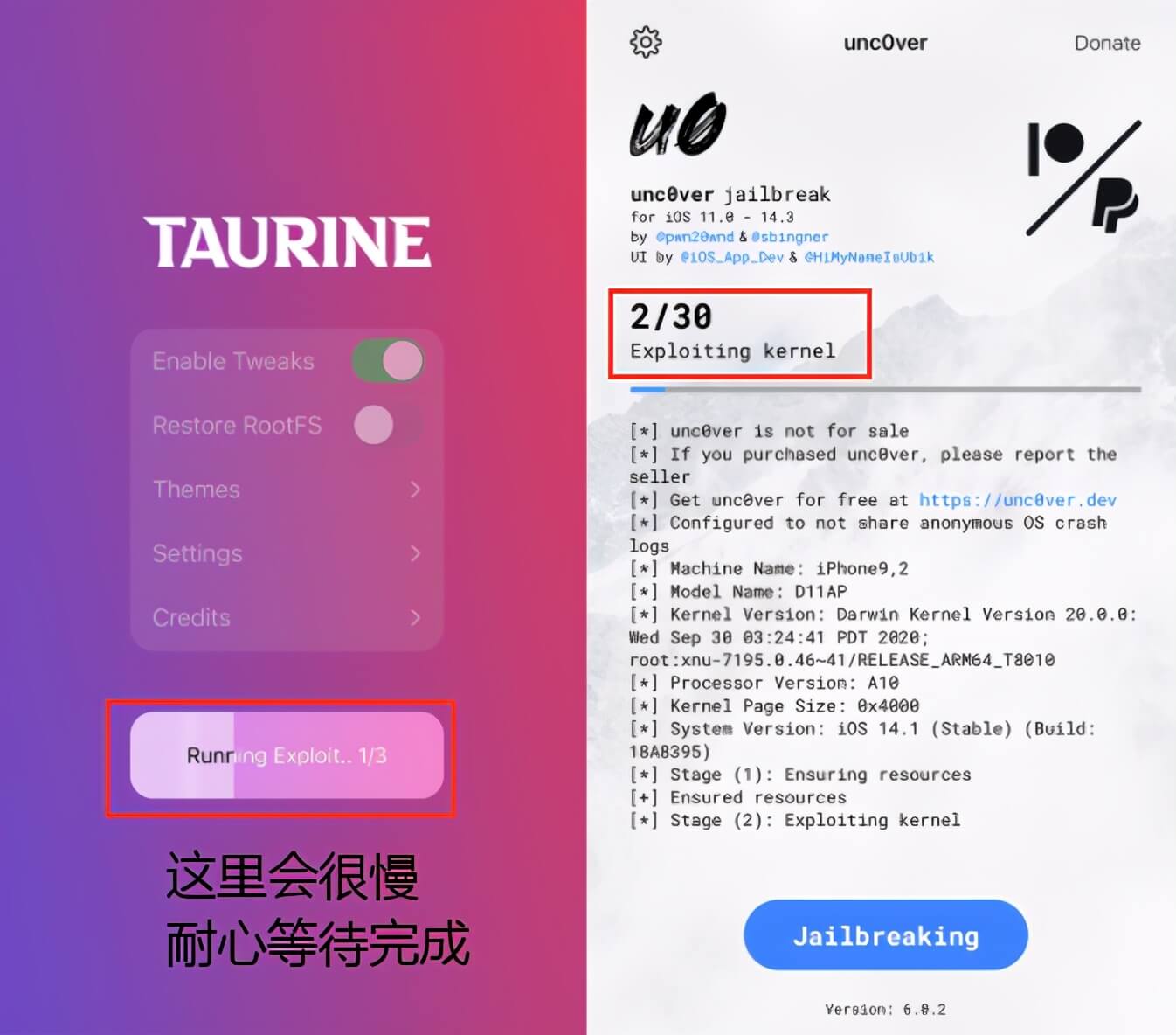 iOS 14.3 Taurine