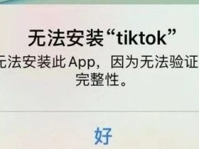 无法安装此app,因为无法验证其完整性 ，解决方案